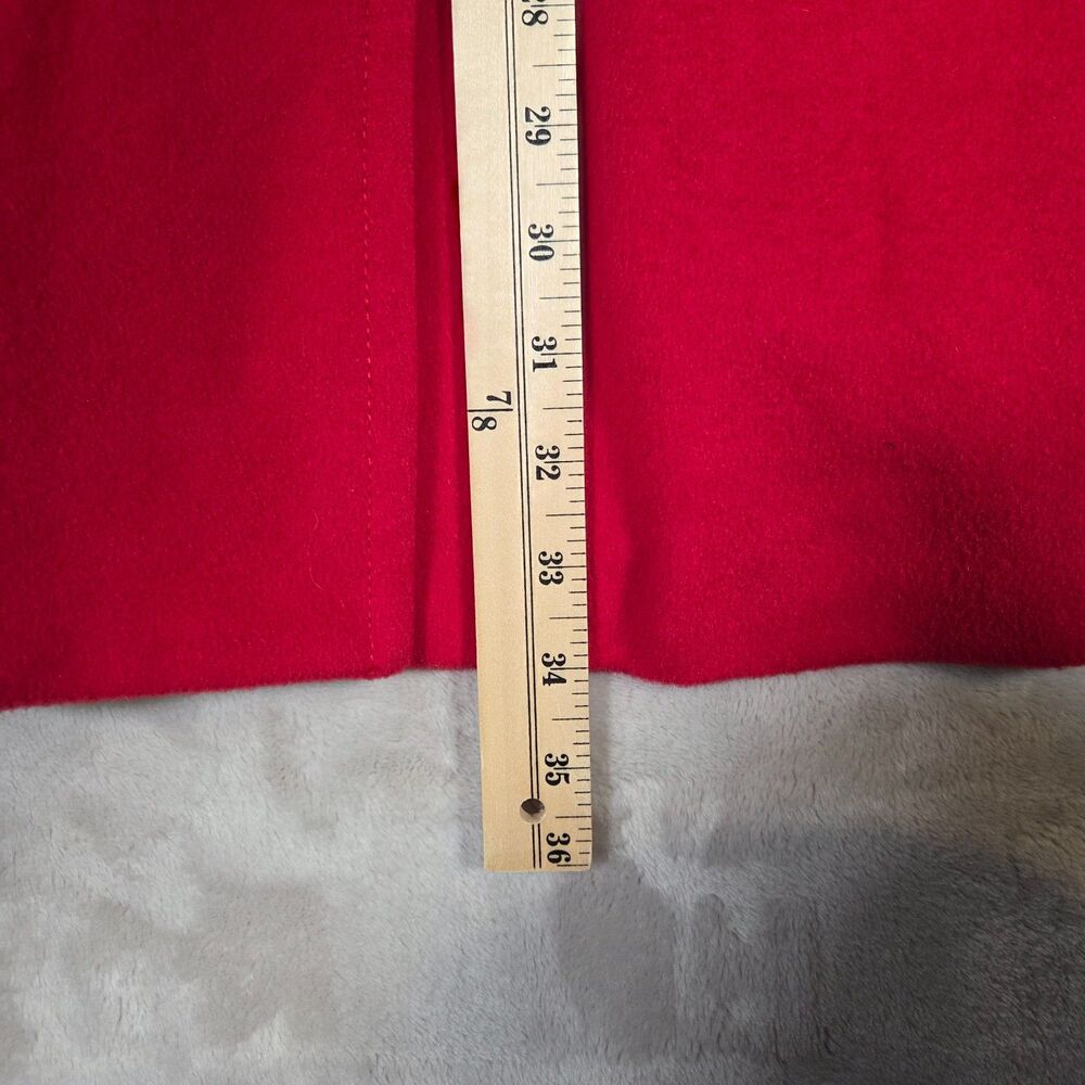 Lands' End Red Wool Angora Blend A-Line Swing Coat Womens 20W Lined 34" - Picture 8 of 8